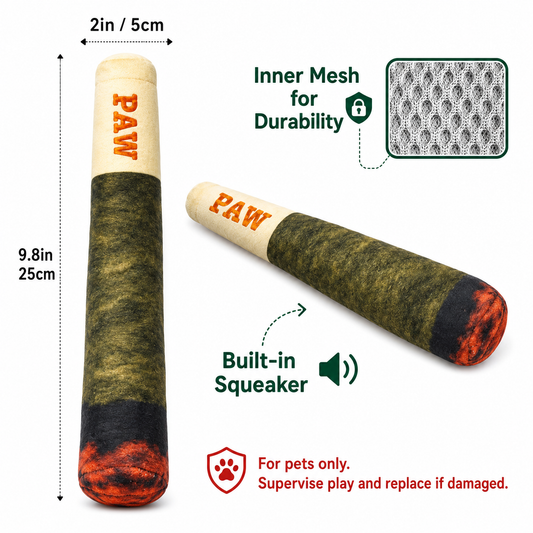 J Cute Pet Dog Chew Toy, Squeaky Plush Durable