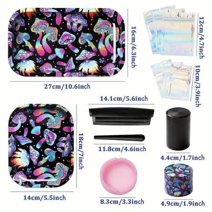 Mushroom Tin Storage Set Boxes