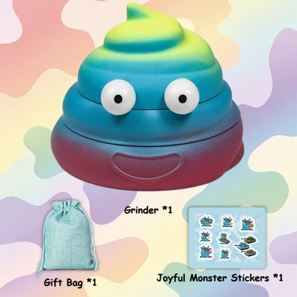 Rainbow Poop Emoji Grinder