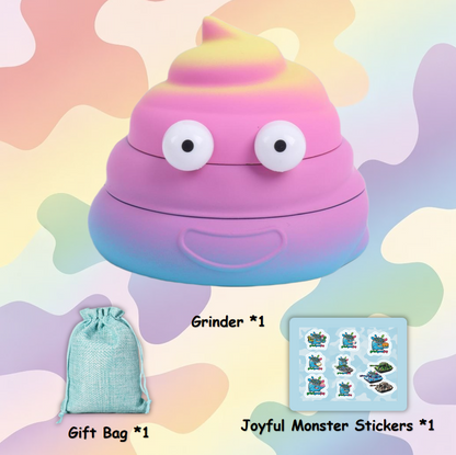 Rainbow Poop Emoji Grinder