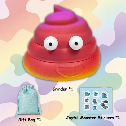 Rainbow Poop Emoji Grinder