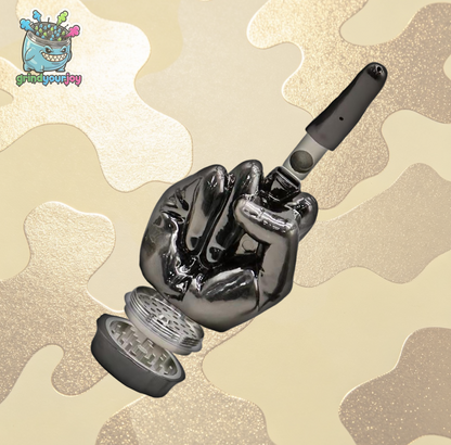 Middle Finger 2-in-1 Grinder Pipe