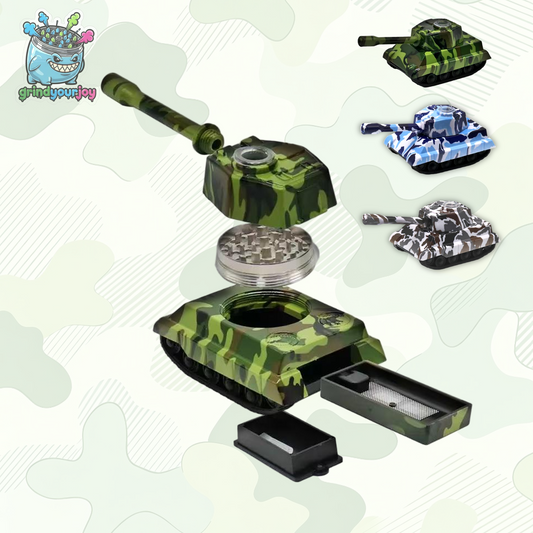 Tank Shaped 3-in-1 Grinder Pipe