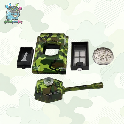Tank Shaped 3-in-1 Grinder Pipe