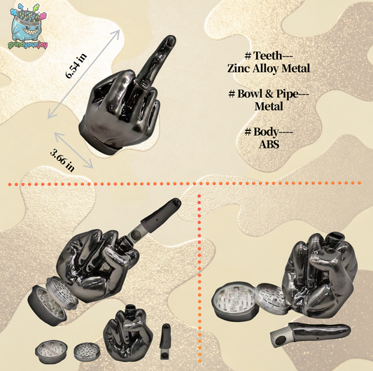 Middle Finger All-In-One Grind Spice Mixer