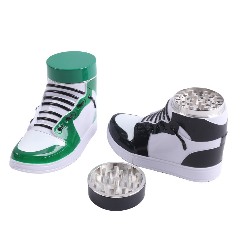 Creative Sneakers Zinc Alloy Smoke Grinder Drawer-style Plastic Tobacco Grinder