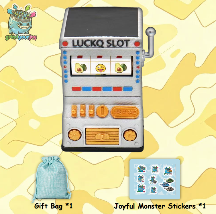Lucky Slot Machine Hand-Crank Grinder