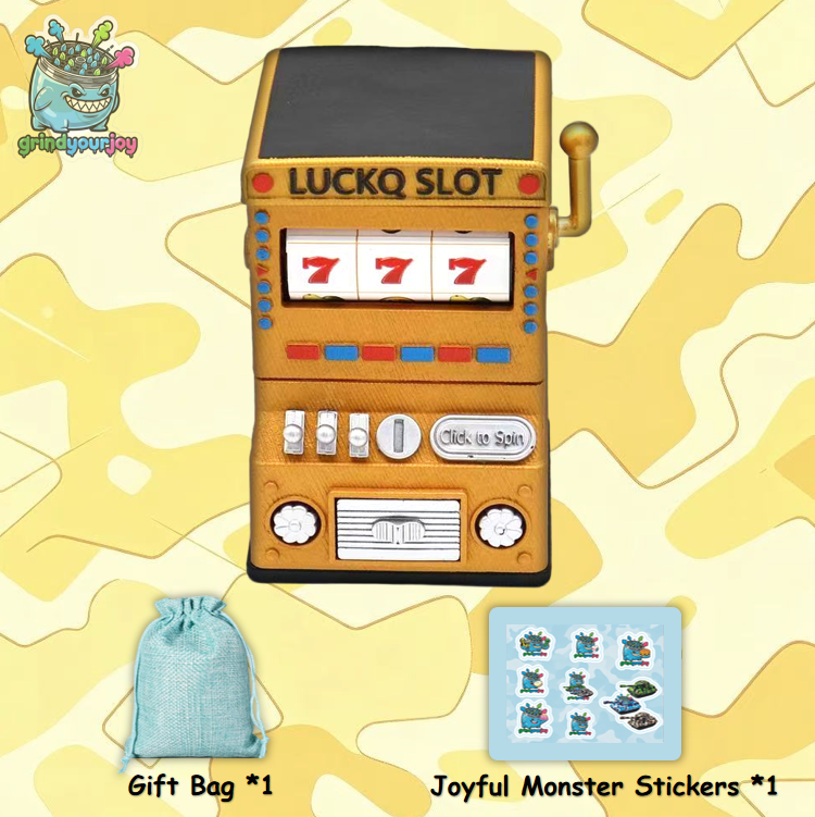 Lucky Slot Machine Hand-Crank Grinder