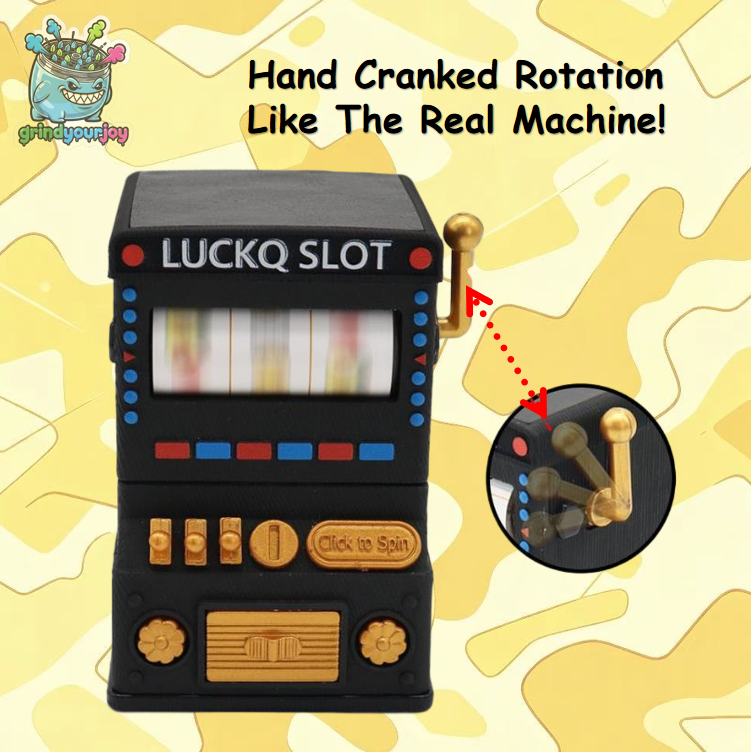 Lucky Slot Machine Hand-Crank Grinder