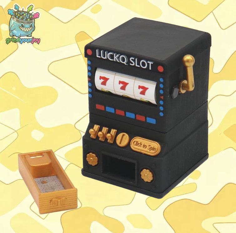 Lucky Slot Machine Hand-Crank Grinder