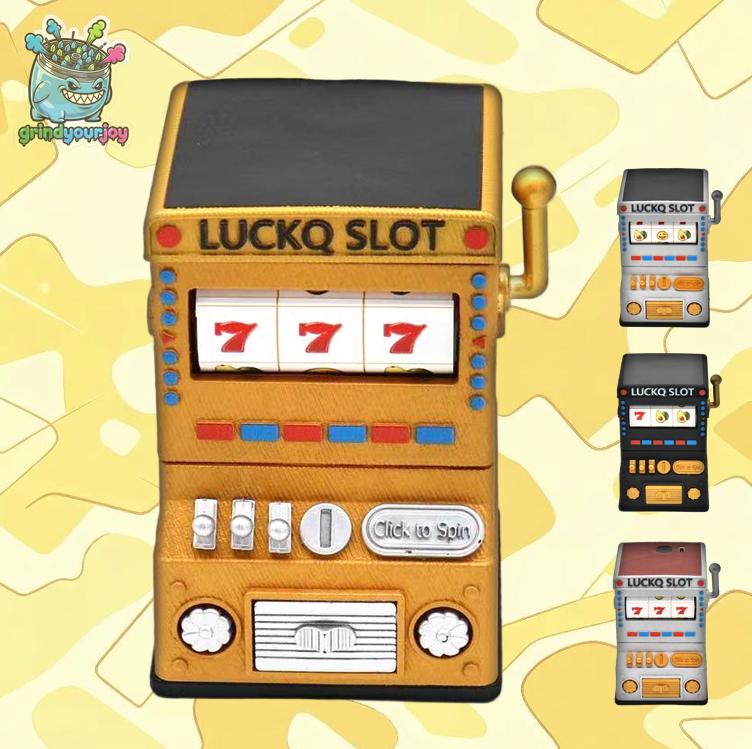 Lucky Slot Machine Hand-Crank Grinder